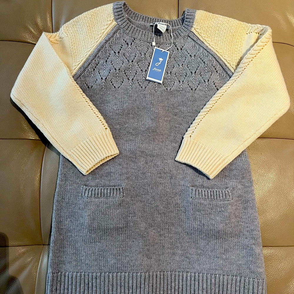 Jacadi Girl Sweater Dress NWT